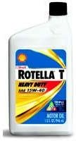 Shell Motor Oil Rotella Heavy Duty Sae 15w-40 Qt.