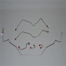 1995-1997 Ram 1500 & 2500 & 3500 (Two Wheel Drive, Rear Wheel ABS Only) Front Brake Line Kit; Stainless Steel