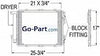 Go-Parts - for 2003 - 2006 Kia Sorento A/C (AC) Condenser 97606 3E601 KI3030112 Replacement 2004 2005