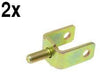 BMW e30 e36 Mounting Bracket (x2) FRONT Lower Control Arm to Sway Bar End Link