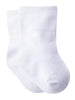 Gerber Baby Boys or Baby Girls Wiggle-Proof White Jersey Ankle Bootie Socks, 8-Pack