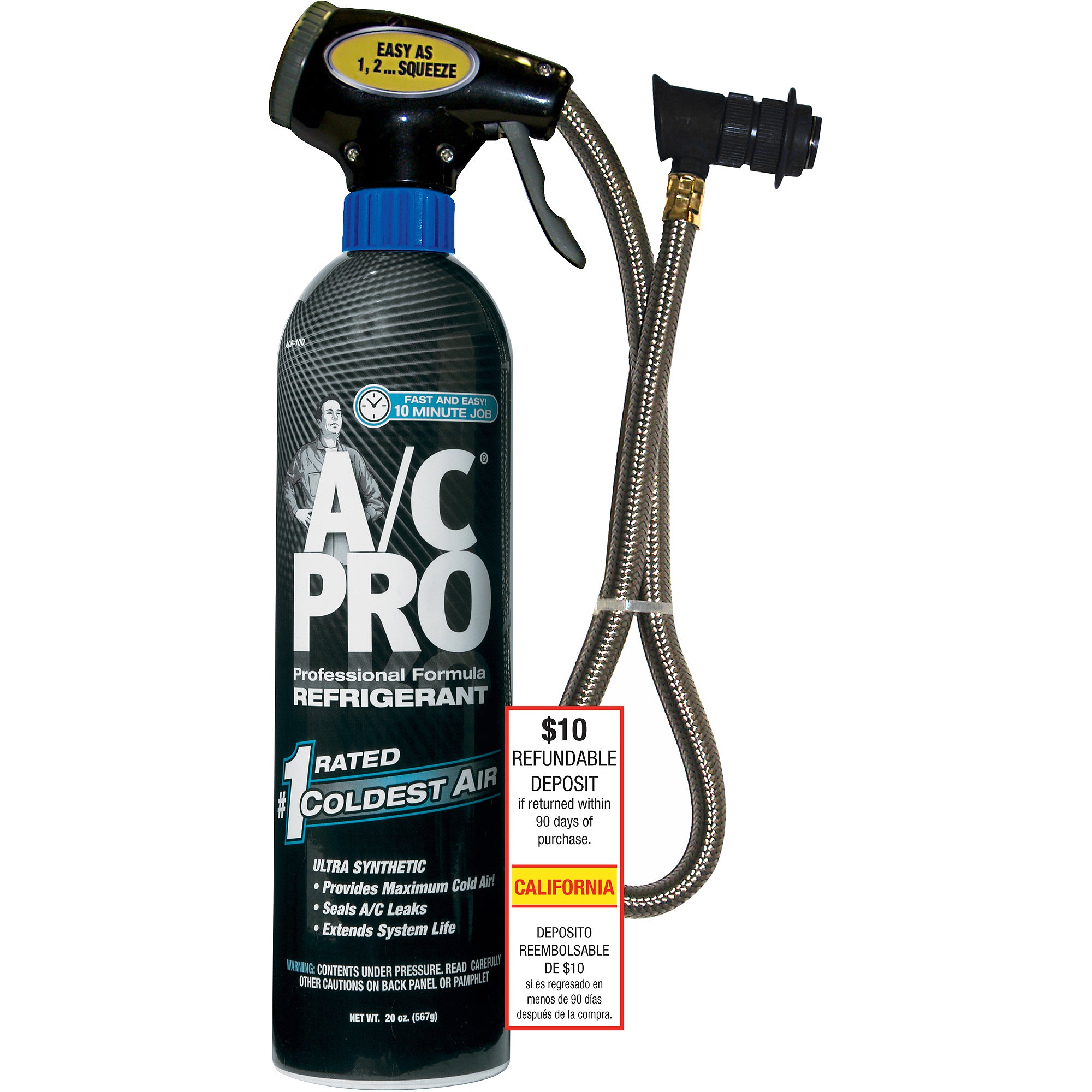 A/C Pro Ultra Synthetic A/C Recharge R-134a Kit, 20 oz, CA Only