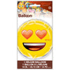 Foil Heart Eyes Emoji Party Balloon, 18in, 1ct