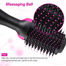 Hot Air Brush,Hair Dryer Brush, One Step Hair Dryer & Volumizer, Styler for Straightening, Curling, Salon Negative Ion Ceramic Electric Blow Dryer Rotating Straightener Curl Brush