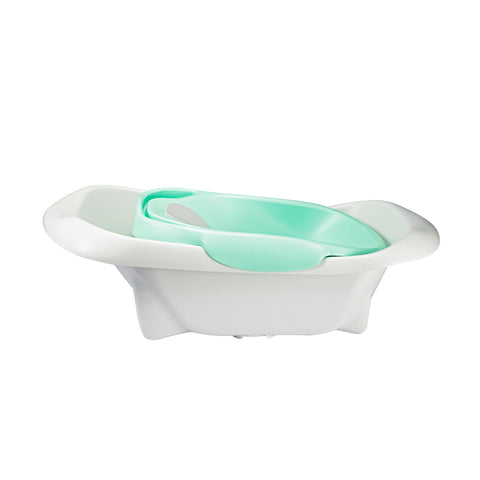 The First Years 4-in-1 Warming Comfort Tub, Newborn to Toddler Baby Bathtub, White