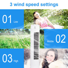 Fantask 35W 28'' Oscillating Tower Fan 3 Wind Speed Quiet Bladeless Cooling Room