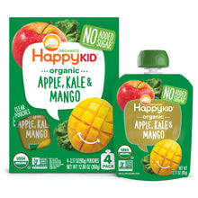 Happy Kid Organics Apple, Kale & Mango Pouch, 3.17oz, 4 count