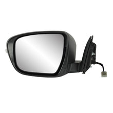 68140N - Fit System Driver Side Mirror for 14-19 Nissan Rogue US built, 17-19 Japan/ Korea built, 17-18 Hybrid. textured black w/PTM cover, w/turn signal, foldaway, w/o camera, no Sport/ Select S