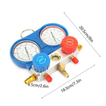 Tebru AC Diagnostic, Air Conditioning AC Diagnostic A/C Manifold Gauge Tool Set Refrigeration R-134A, Manifold Gauge