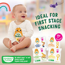 (6 Pack) Little Bellies Stage 1 Organic Apple and Cinnamon Puffs Baby Snacks, 0.42 oz Bag