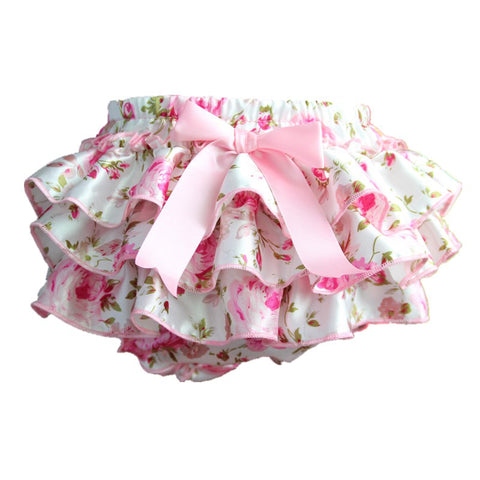 Baby Ruffle Bloomers Cute Baby Floral Diaper Cover Newborn Flower Shorts Toddler fashion Summer Pants Clothing