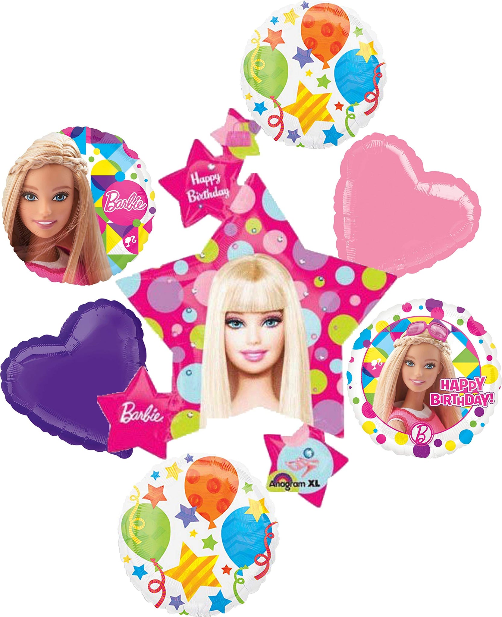 Barbie Sparkle Jumbo Cluster Balloon Birthday Party Supplies Balloon Bouquet Decorations