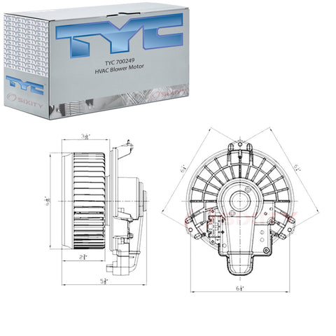 TYC 700249 HVAC Blower Motor for Toyota 87103-02210 nb