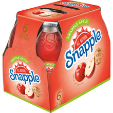 Snapple Apple, 16 fl oz glass bottles, 6 pack