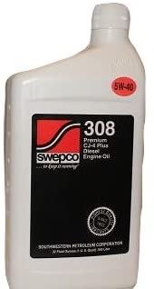 Swepco 308 5w40 Premium CJ-4 Plus Diesel Engine Oil Qt.