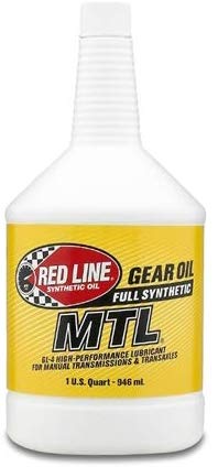 Red Line (50204) SAE 75W80 API GL-4 Manual Transmission and Transaxle Lubricant - 1 Quart (Pack of 4)