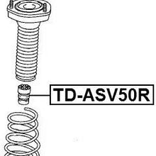 Rear Bumper Spring Febest TD-ASV50R Oem 48341-06050