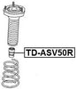 Rear Bumper Spring Febest TD-ASV50R Oem 48341-06050