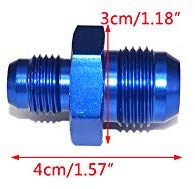 CITALL Blue aluminum alloy AN-8 (AN8) to AN-6 (AN6) straight male shock absorber adapter fuel hose connector fuel tank