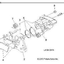 Polaris Brake Pad Set, Genuine OEM Part 2205949, Qty 1
