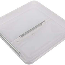 OCPTY Replacement White Universal RV Roof Vent Cover 14 x 14 Trailer Camper VL200-W Vent Lid Fresh Air Rain Ventilation