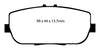 EBC Brakes DP31775C Redstuff Ceramic Low Dust Brake Pad