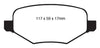 EBC Brakes DP31826C Redstuff Ceramic Low Dust Brake Pad