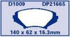 EBC Brakes DP21665 Greenstuff 2000 Series Sport Brake Pad