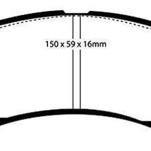 EBC Brakes DP4954R Yellowstuff Street and Track Brake Pad