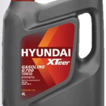 HYUNDAI Xteer Gasoline G700 10W30 Synthetic Motor Oil Car Engines, 1 Quart (1 Liter)