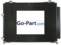 Go-Parts - for 2003 - 2008 Honda Pilot A/C (AC) Condenser 80100-S9V-305 HO3030148 Replacement 2004 2005 2006 2007