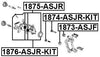 Repair Kit. Rear Caliper Piston Febest 1876-ASJR-KIT Oem 13300861