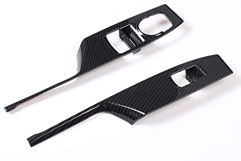 LVBAO Interior Door Handle Frame Cover Trim ABS Decoration for Chevrolet Camaro 2017+ LHD (Carbon 5033)