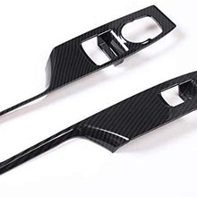 LVBAO Interior Door Handle Frame Cover Trim ABS Decoration for Chevrolet Camaro 2017+ LHD (Carbon 5033)