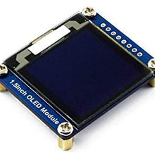 High Display WAVESHARE 128x128 General 1.5inch OLED Display Module 16 Gray Scale with SPI/I2C Interface.