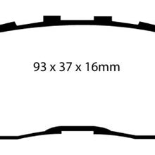 EBC Brakes DP41716R Yellowstuff Street and Track Brake Pad