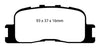 EBC Brakes DP41716R Yellowstuff Street and Track Brake Pad