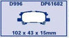 EBC Brakes DP61682 6000 Series Greenstuff Truck and SUV Brake Pad