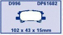 EBC Brakes DP61682 6000 Series Greenstuff Truck and SUV Brake Pad