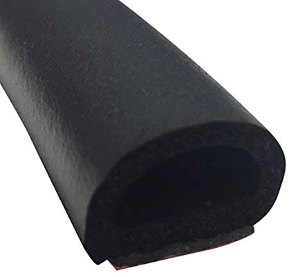 Steele Rubber Products RV Compartment and Edge Seal - Peel-N-Stick Large Hollow Half Round - Sold and Priced per Foot 70-3859-283