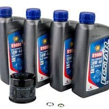 Suzuki ECSTAR R9000 10W-40 Full Synthetic Oil Change Kit for Suzuki Boulevard C50 VL800 2005-2009