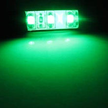 iJDMTOY 3-SMD LED Cup Holder, Glove Box, Ashtray Strip Lights, Emerald Green