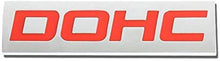 UrMarketOutlet DOHC Red/Chrome Aluminum Alloy Auto Trunk Door Fender Bumper Badge Decal Emblem Adhesive Tape Sticker