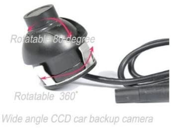 Cngate 360 Degree Eyeball CCD Waterproof Vehicle Backup Camera with Ruler Line and Wide Angle