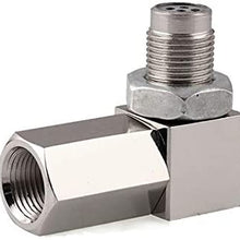 90 Degree Oxygen O2 Sensor Socket Real Mini Catalytic Converter 201 Stainless