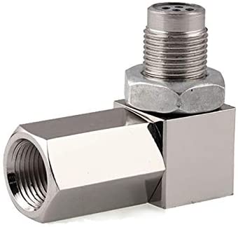90 Degree Oxygen O2 Sensor Socket Real Mini Catalytic Converter 201 Stainless