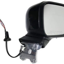 Kool Vue Mirror Compatible with Jeep Renengade 2015-2018 Passenger Side Power Manual Folding Heated with Signal Light and Temp Sensor Paintable