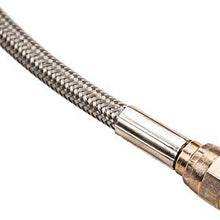 CXRacing AN4 4 AN 4AN Stainless Steel Braided Oil Feed Line 32" Female to Female