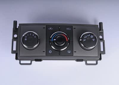 ACDelco 20909414 GM Original Equipment Gray Heating and Air Conditioning Control Panel with Rear Window Defogger Switch