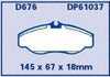 EBC Brakes DP61037 6000 Series Greenstuff Truck and SUV Brake Pad